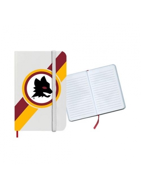 Econotes bianco con fogli a righe AS ROMA